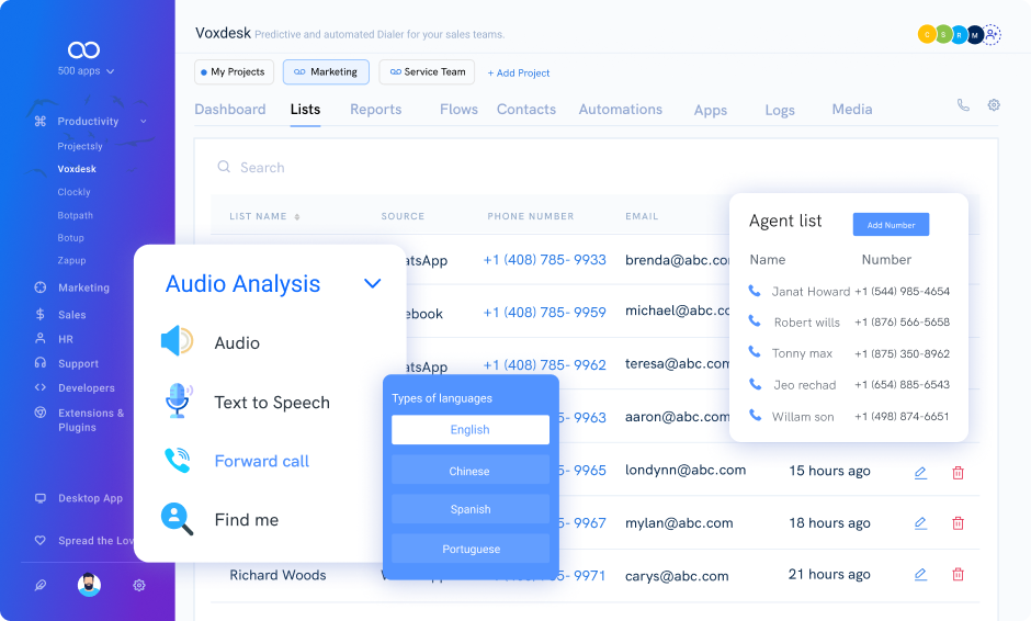 answering machine detection leave note